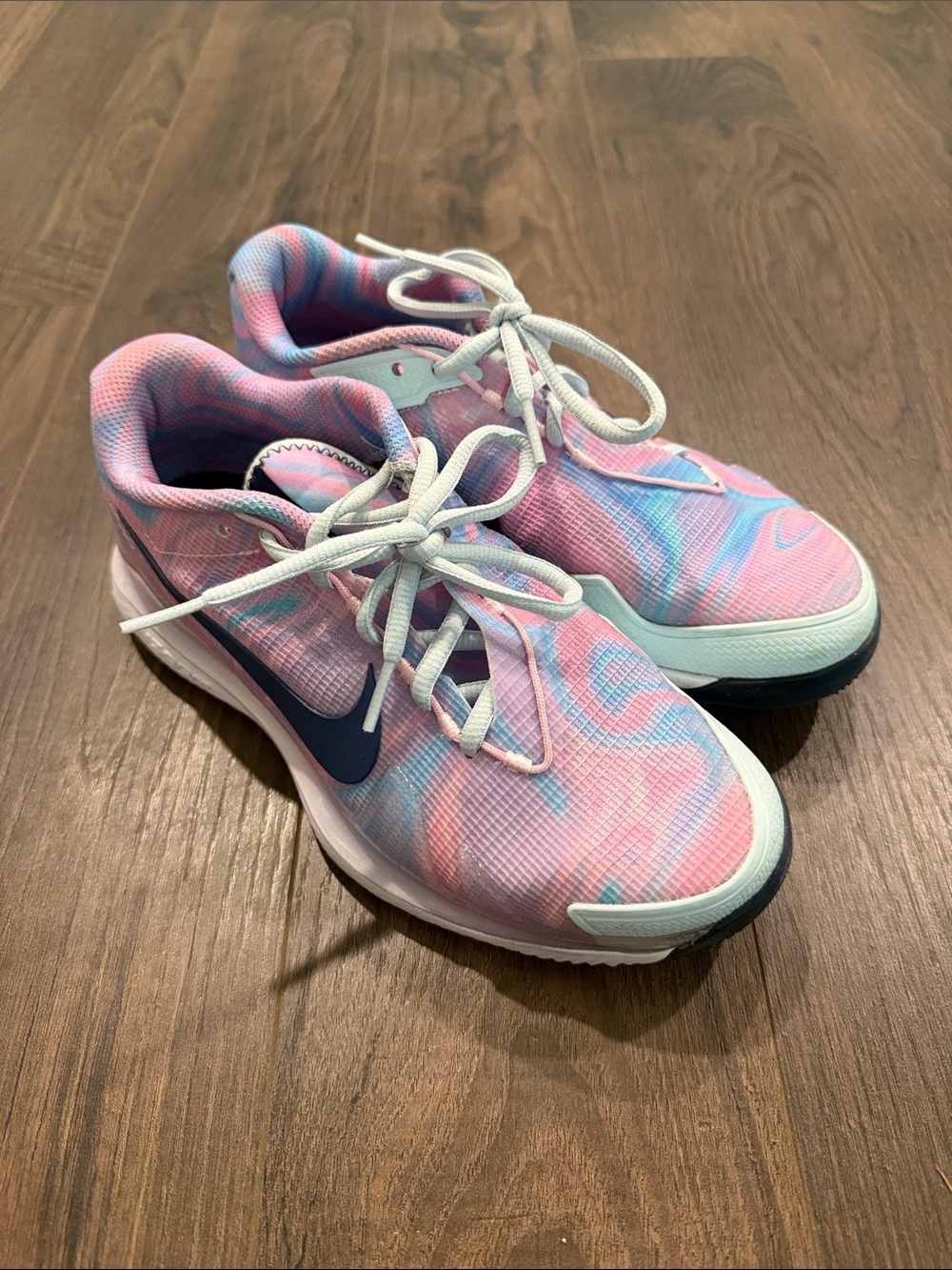 Nike Women’s Tennis Shoe - Nike Court AirZoom Vapor Pro - pink foam/blue - 6